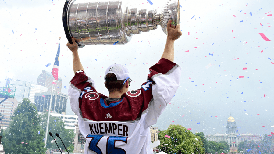 The Colorado Avalance Dented the Stanley Cup After Their Game 6 Win Over  Tampa Bay - FanBuzz